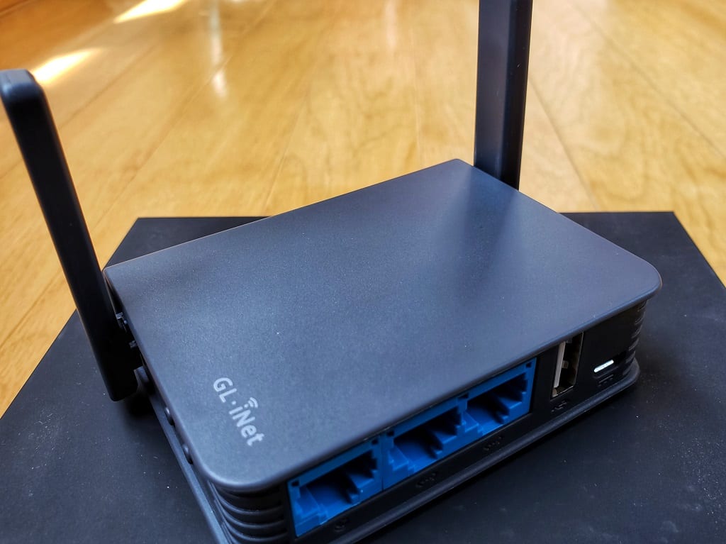 2021正規激安】 GL-A1300 Slate Plus ルーター VPN トラベル 無線 ギガビットLAN セキュリティ対策  デュアルバンド